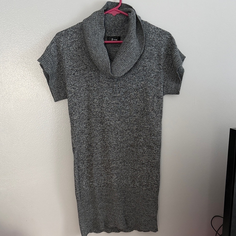 Bwear Heather Gray Cowl Neck Sweater